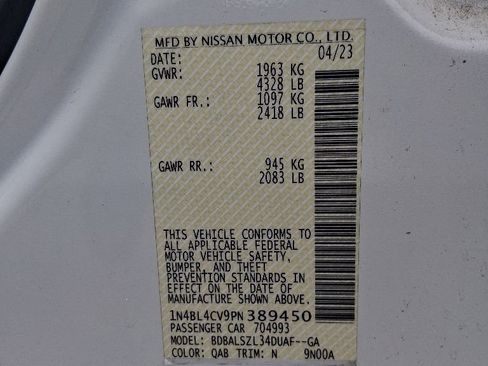 Used 2023 Nissan Altima 2.5 SR w/ SR Premium Package FWD image 10