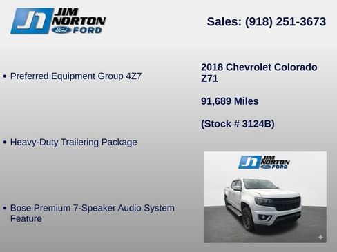 Used 2018 Chevrolet Colorado Z71 AWD/4WD image 8