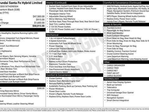 New 2026 Hyundai Santa Fe Limited AWD/4WD image 30