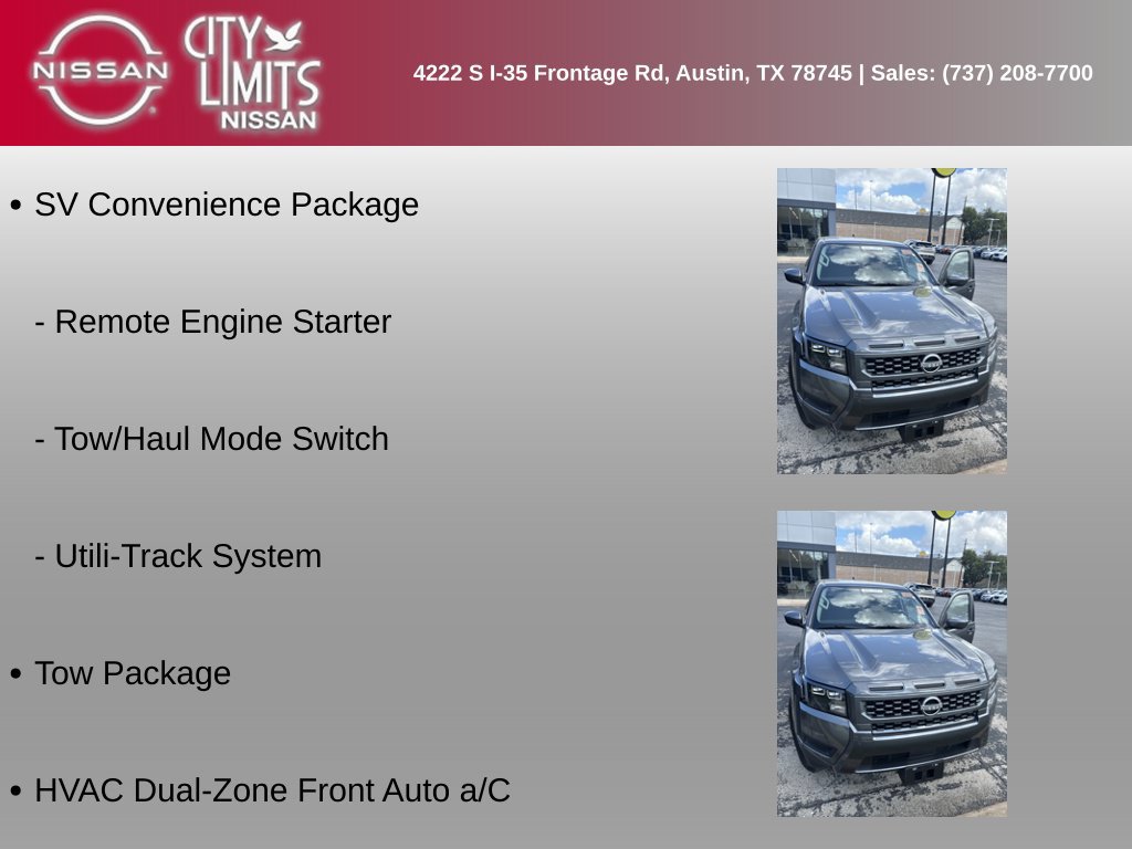 Used 2026 Nissan Frontier SV w/ SV Convenience Package AWD/4WD image 4