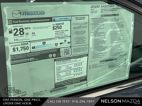 New 2026 MAZDA MAZDA3 Carbon image 16