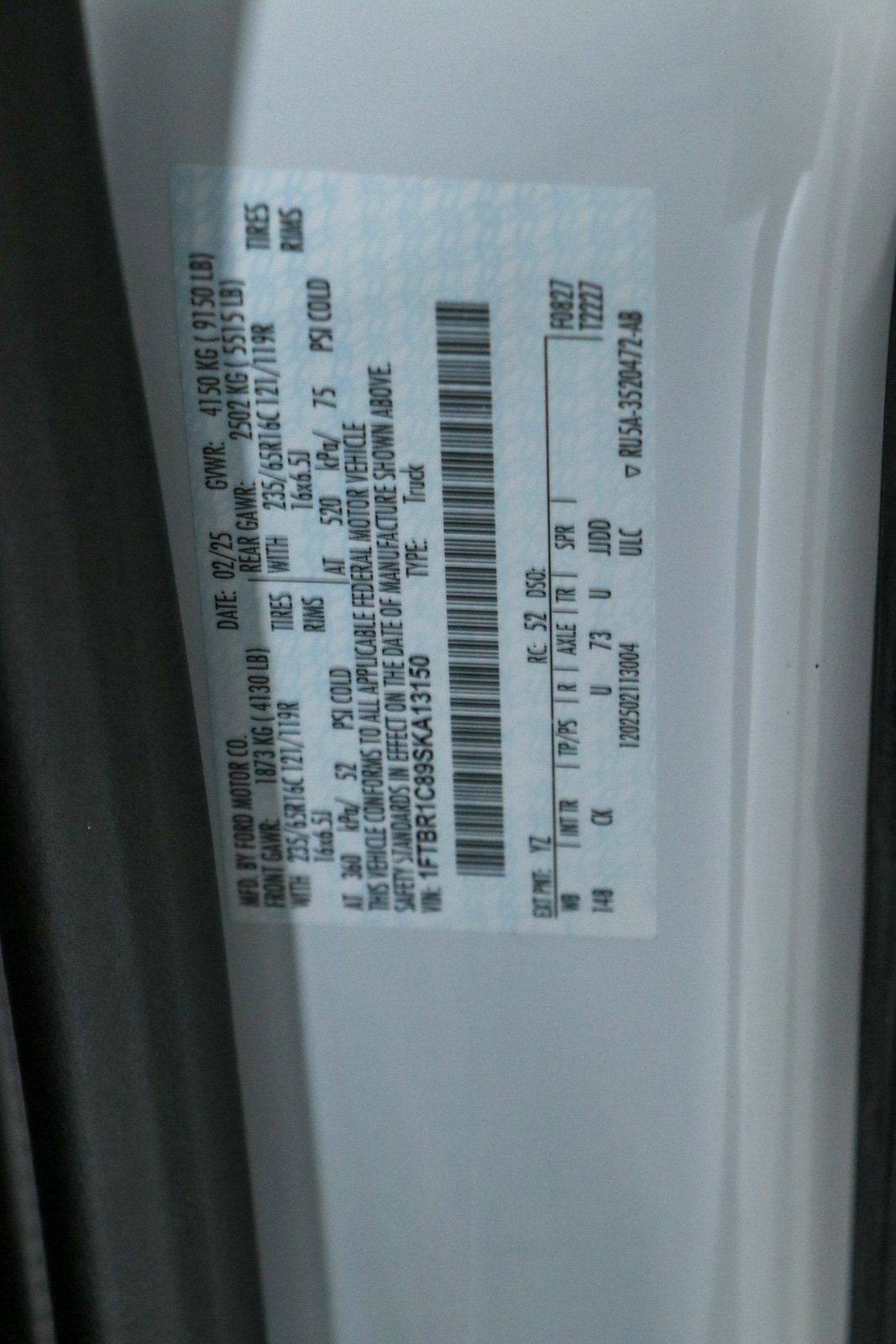 Used 2025 Ford Transit 250 148 Medium Roof w/ Load Area Protection Package RWD image 30