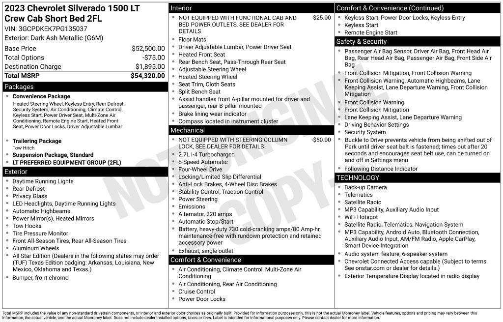 Used 2023 Chevrolet Silverado 1500 LT AWD/4WD image 19