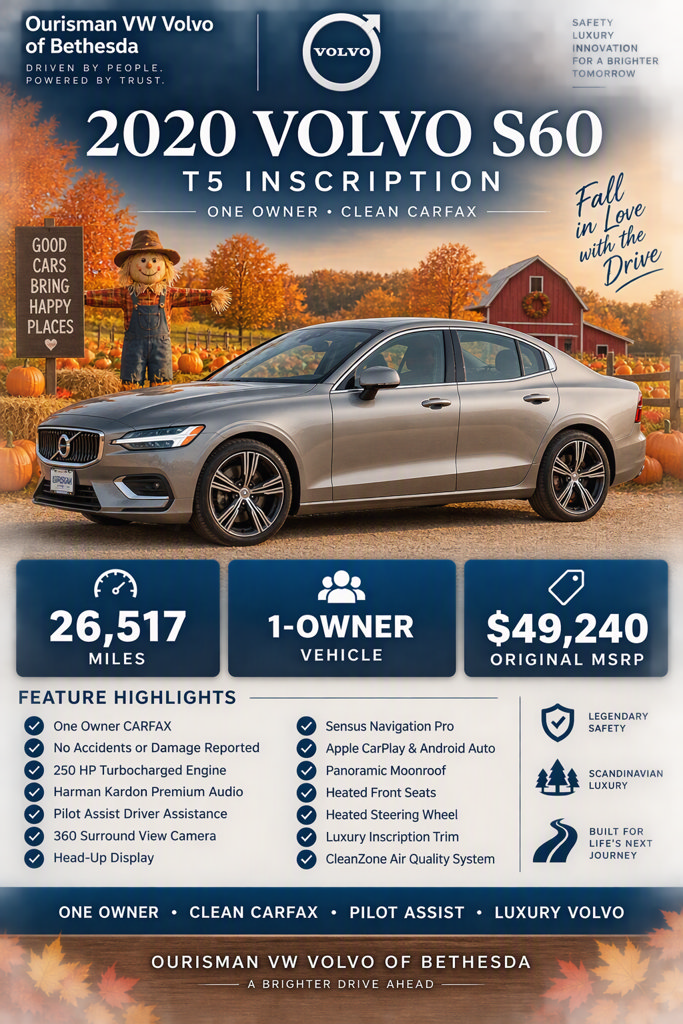Used 2020 Volvo S60 T5 Inscription w/ Advanced Package FWD image 2