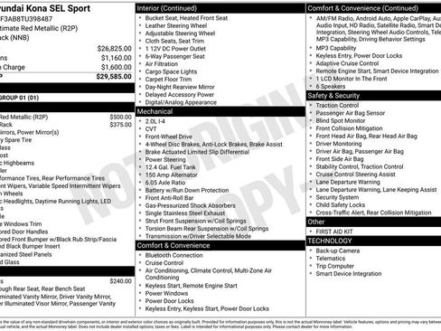 New 2026 Hyundai Kona SEL Sport FWD image 6