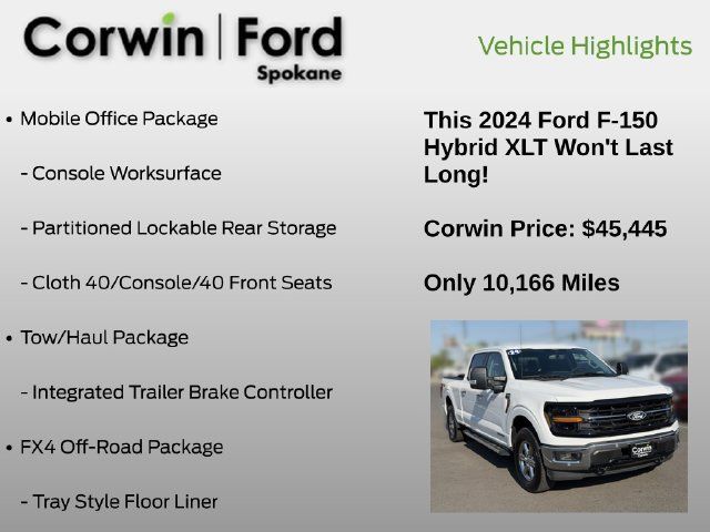Used 2024 Ford F150 XLT w/ Equipment Group 302A MID AWD/4WD image 7