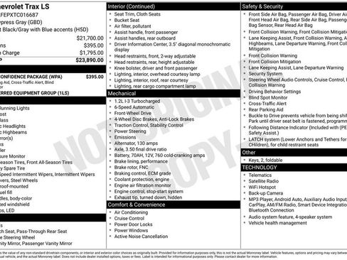 Used 2026 Chevrolet Trax LS w/ Driver Confidence Package FWD image 5