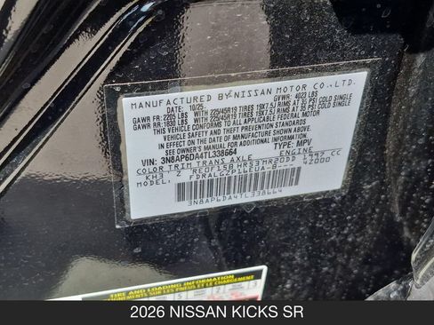 Certified 2026 Nissan Kicks SR FWD image 25