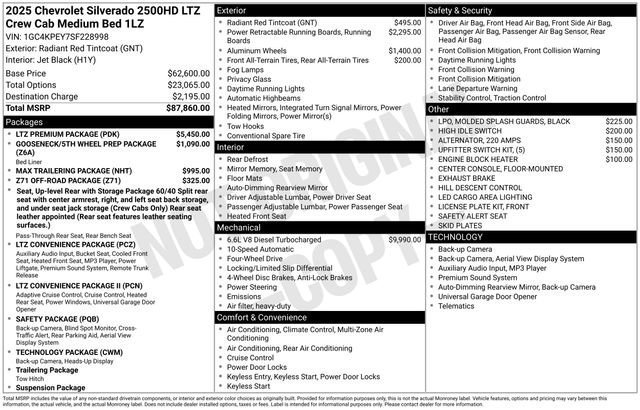 Used 2025 Chevrolet Silverado 2500 LTZ w/ LTZ Premium Package AWD/4WD image 24