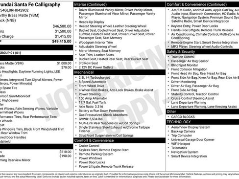 Used 2024 Hyundai Santa Fe Calligraphy image 35