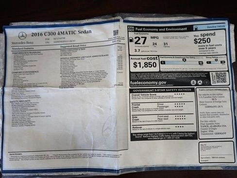 Used 2016 Mercedes-Benz C 300 4MATIC Sedan image 3