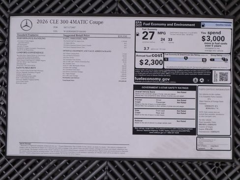 New 2026 Mercedes-Benz CLE 300 4MATIC Coupe image 9