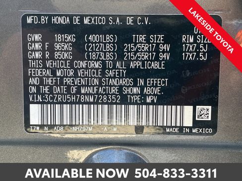 Used 2022 Honda HR-V EX-L image 33