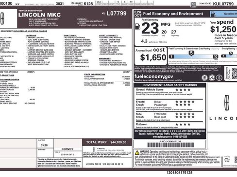 Used 2019 Lincoln MKC Reserve w/ MKC Technology Package image 36