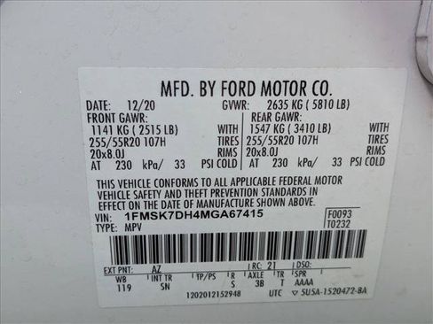 Used 2021 Ford Explorer XLT w/ Equipment Group 202A RWD image 20