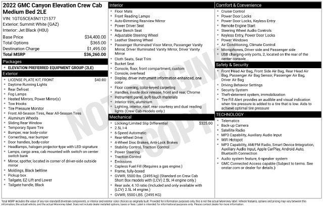 Used 2022 GMC Canyon Elevation RWD image 33