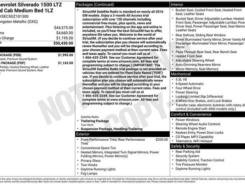 Used 2016 Chevrolet Silverado 1500 LTZ w/ Sport Package image 13