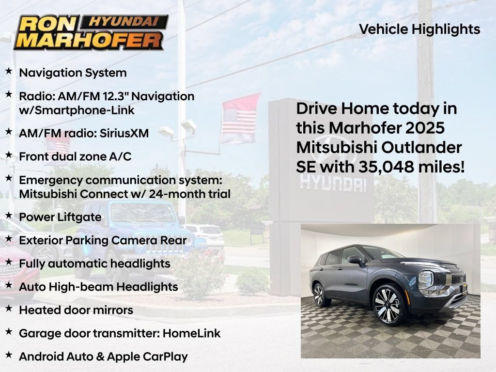 Used 2025 Mitsubishi Outlander SE AWD/4WD image 13