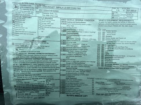 Used 2017 Chevrolet Impala LS image 10