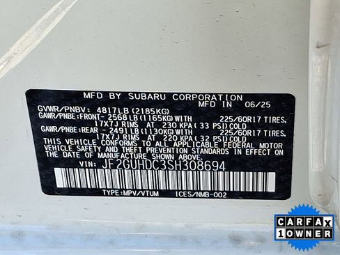 Certified 2025 Subaru Crosstrek 2.0i Premium image 49