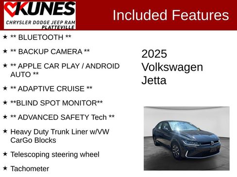 Used 2025 Volkswagen Jetta S FWD image 2