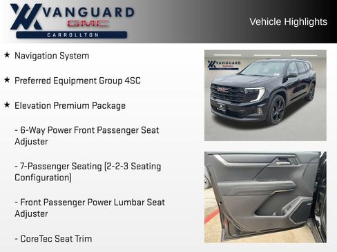 New 2026 GMC Acadia Elevation w/ Black Edition image 5