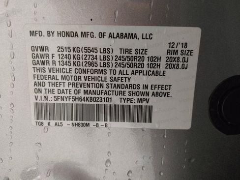 Used 2019 Honda Pilot Touring image 33