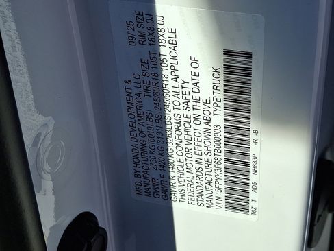 New 2026 Honda Ridgeline TrailSport image 16