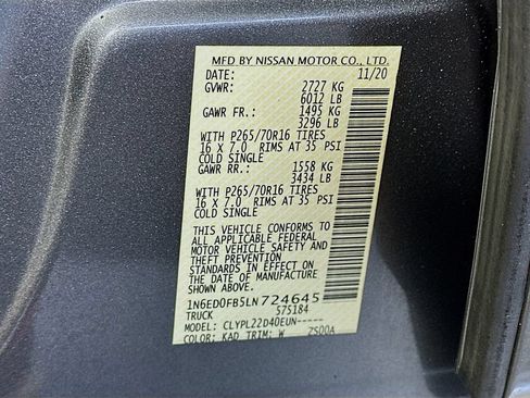 Used 2020 Nissan Frontier SV AWD/4WD image 33
