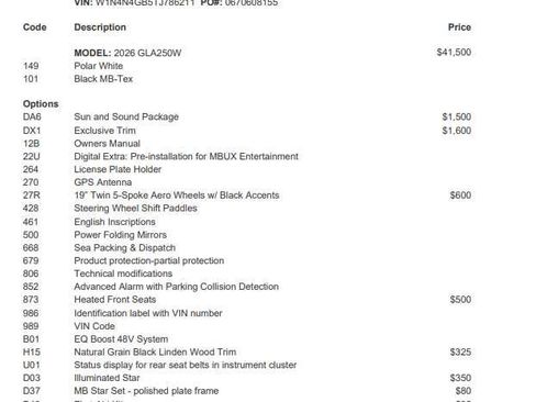 Used 2026 Mercedes-Benz GLA 250 image 31