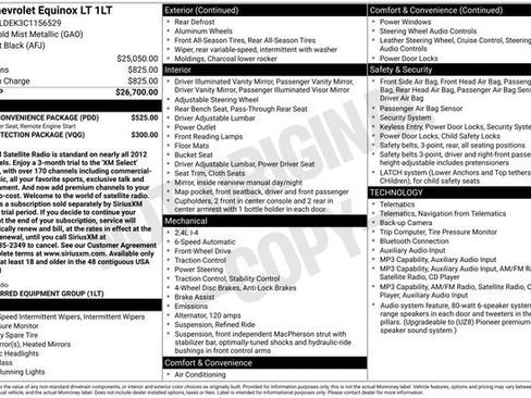 Used 2012 Chevrolet Equinox LT w/ Driver Convenience Package FWD image 28