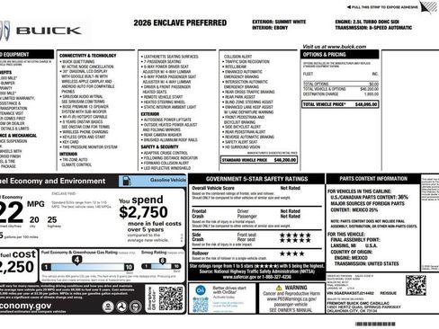Used 2026 Buick Enclave Preferred FWD image 4