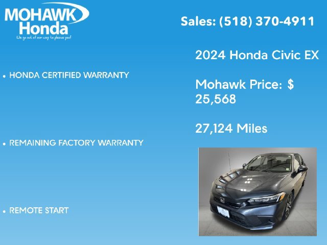 Certified 2024 Honda Civic EX image 16