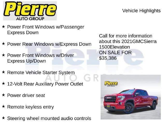 Used 2021 GMC Sierra 1500 Elevation w/ X31 Off-Road Package AWD/4WD image 23