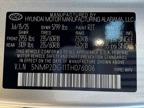 Used 2026 Hyundai Santa Fe SEL AWD/4WD image 8