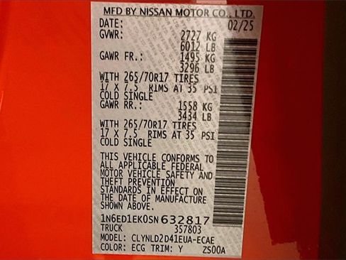 New 2025 Nissan Frontier PRO-4X w/ Pro Premium Package image 38