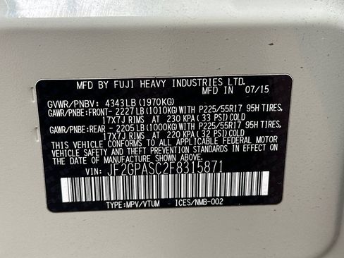 Used 2015 Subaru Crosstrek 2.0i Limited AWD/4WD image 38