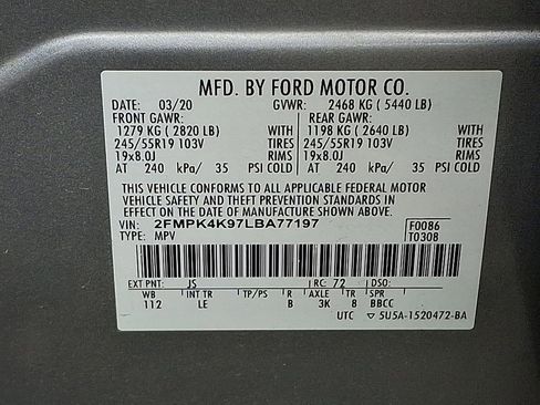 Used 2020 Ford Edge Titanium AWD/4WD image 27