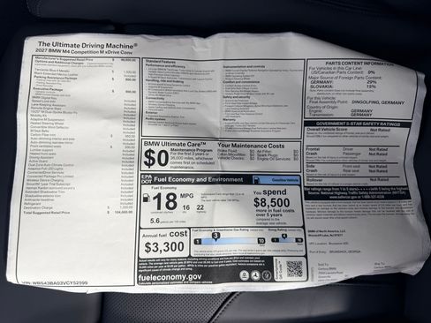 New 2027 BMW M4 xDrive Competition w/ Executive Package AWD/4WD image 28
