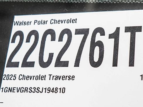 Used 2025 Chevrolet Traverse LT w/ Midnight/Sport Edition AWD/4WD image 31