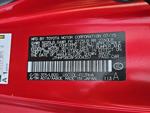 Used 2015 Lexus RC F w/ Premium Package RWD image 23