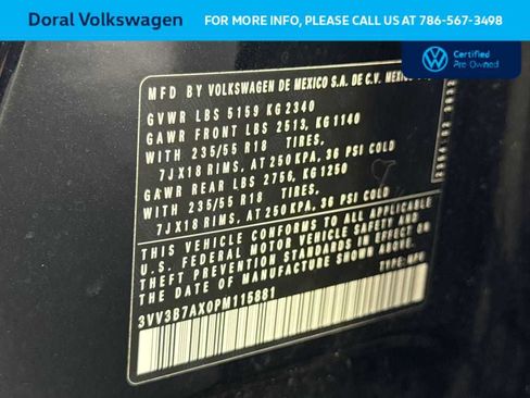 Certified 2023 Volkswagen Tiguan SE image 29