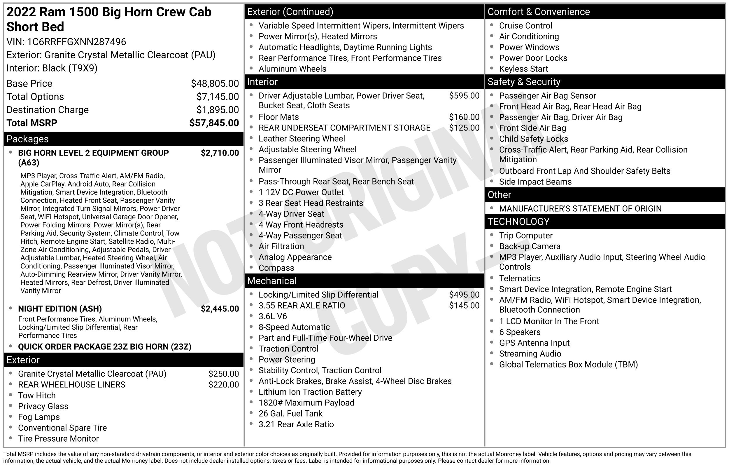 Used 2022 RAM 1500 Big Horn AWD/4WD image 2