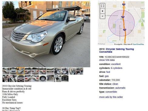 Used 2010 Chrysler Sebring Touring w/ Special Touring Group image 22