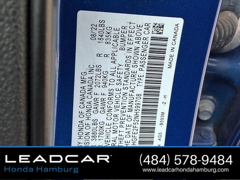 Used 2022 Honda Civic Sport image 27