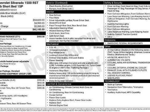 New 2026 Chevrolet Silverado 1500 RST w/ Z71 Off-Road Package image 32