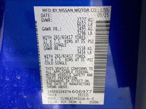 New 2026 Nissan Frontier SV w/ Tow Package image 26