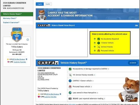 Used 2024 Subaru Crosstrek 2.5i Limited image 12