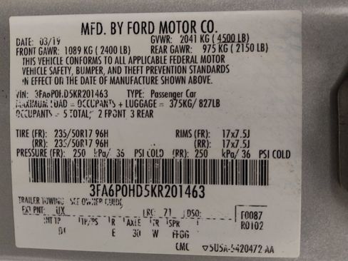 Used 2019 Ford Fusion SE FWD image 33