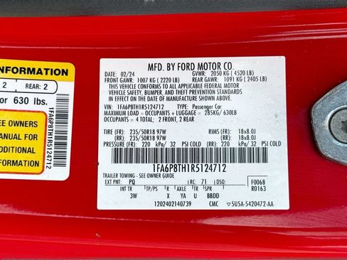 Used 2024 Ford Mustang Premium RWD image 41